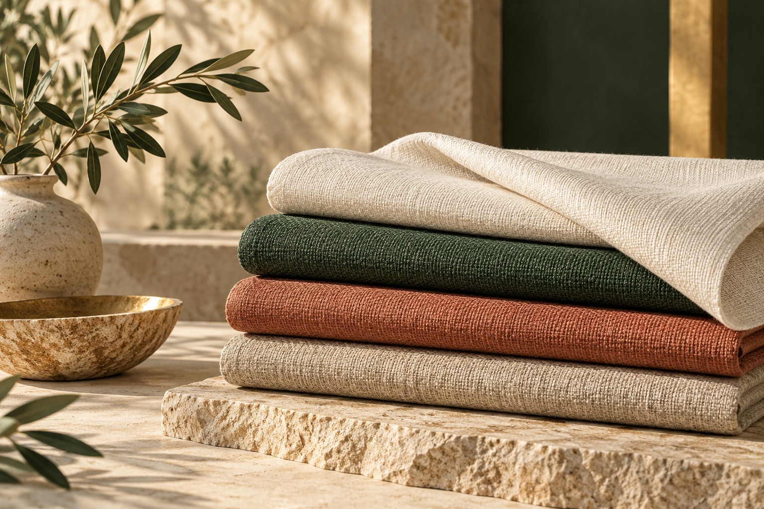Tissus & textiles — Image illustrative générée par IA · ne représente pas un stock réel